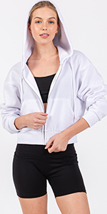 sweetie cropped hoodie zip 