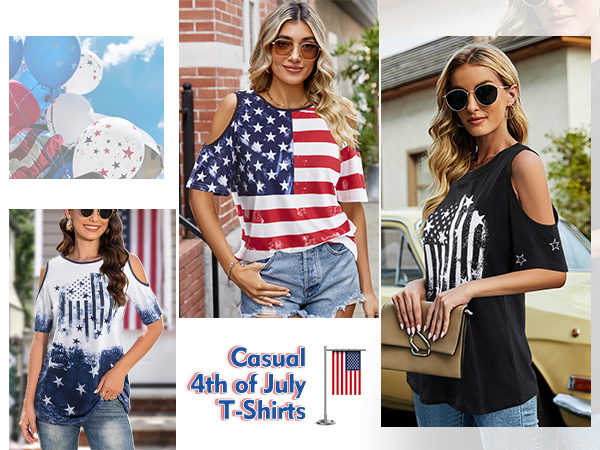 flag shirt for women