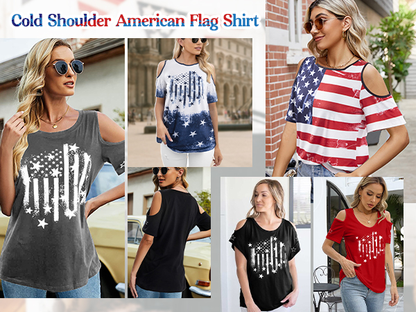 flag shirt for women