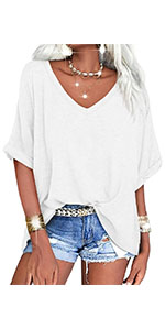 Women''s V Neck Oversized T Shirts