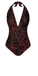 Spider Web One Piece Swimsuit