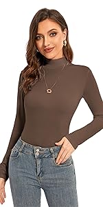 turtle necks for womens long sleeve