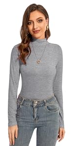 turtle necks for womens long sleeve