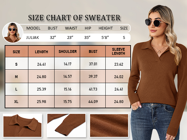 womens weater winter polo shirts for women collared tops long sleeve pullover blouses woman