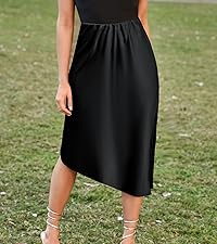 Satin Midi Skirt