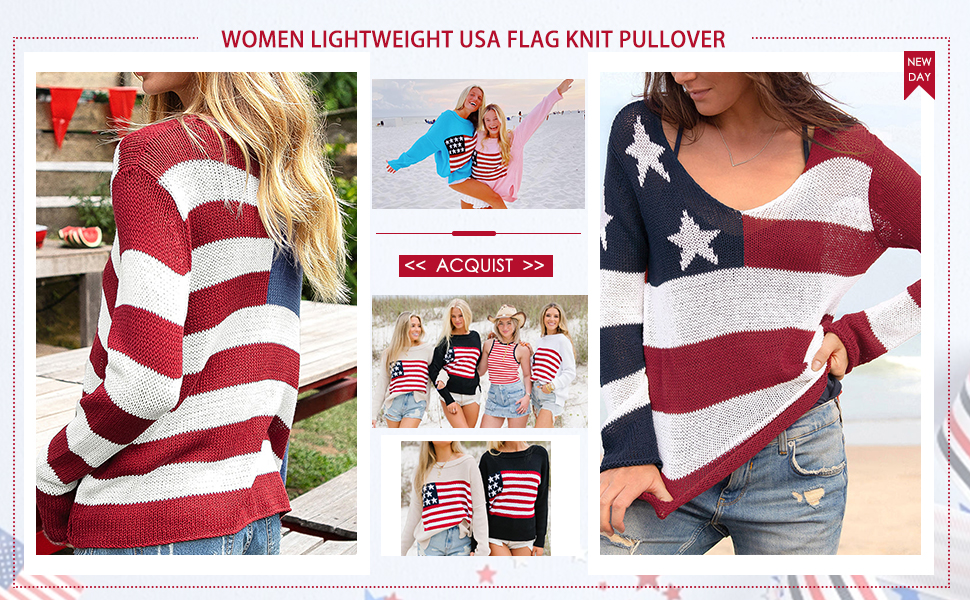 4th of july sweater for women