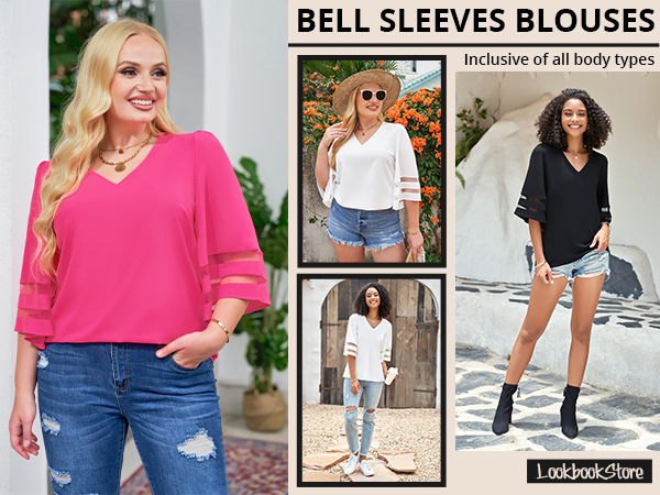 Bell Sleeves Blouses