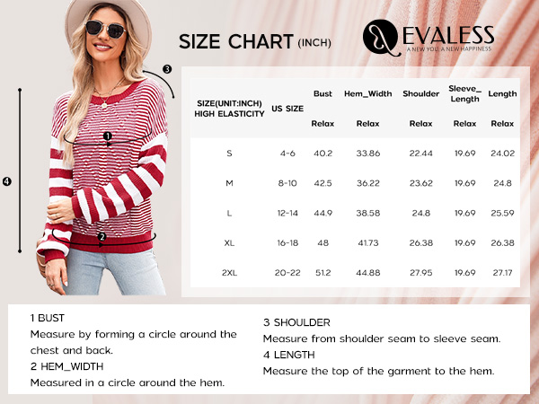 Womens Striped Sweaters