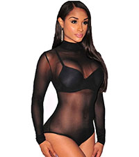 sheer mesh bodysuit