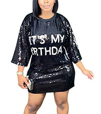 birthday sequin dress