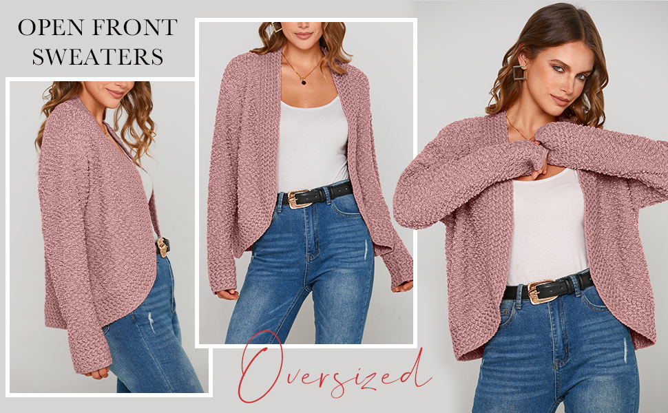 cardigan sweaters for women open front pink cardigan for women long sleeve pink sweater for women