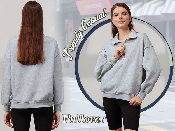 quarter zip pullover women