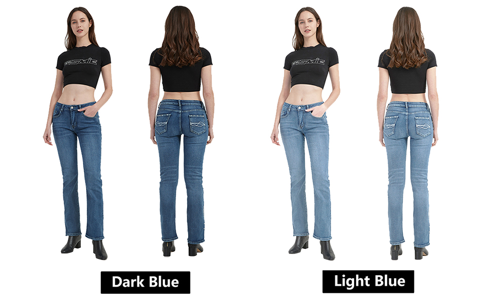 Embroidered Bootcut Jeans for Women