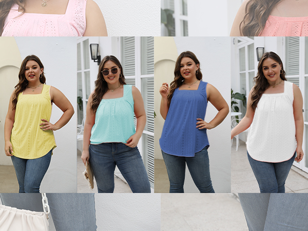 Plus size tank tops for women