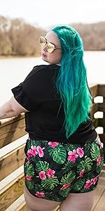 plus size shorts