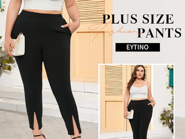 eytino womens plus size pants plus size leggings