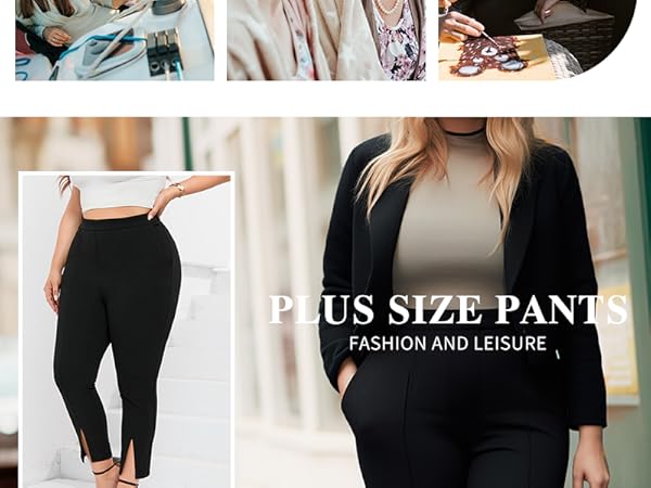 plus size womens pants black skinny pants for women