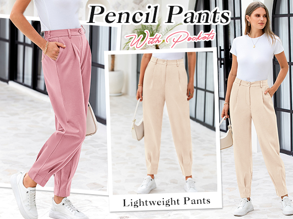 dress slacks for women light weight pants for women summer womens khaki pants high waisted pants