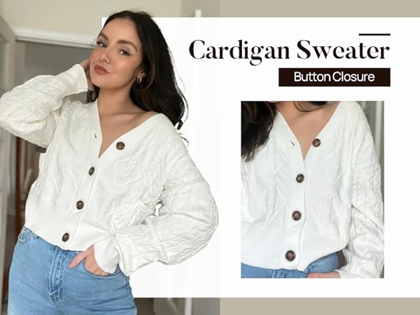 Casual Open Front Cozy Knitted Short Cardigan Sweaters