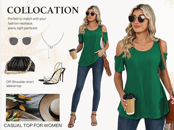 Women''s Cold Shoulder Tops