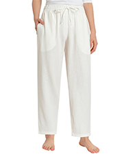 Petite Linen Pants with Pockets for Summer