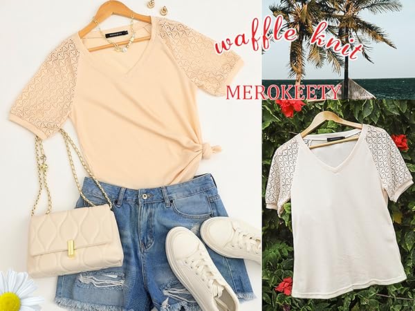 Waffle Tee Blouse