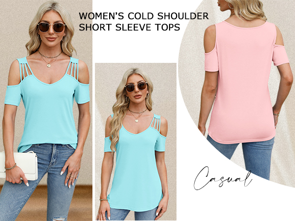 cold shoulder tops for women