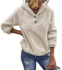 sherpa hoodie sherpa pullover womens warm cozy fleece sweatshirts for women womens winter fashion