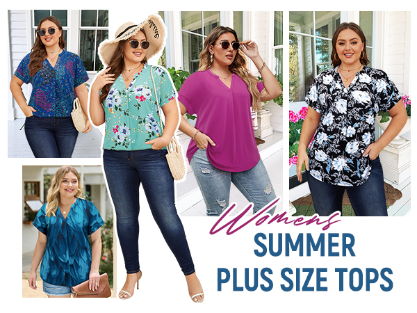 plus size tunic tops for women