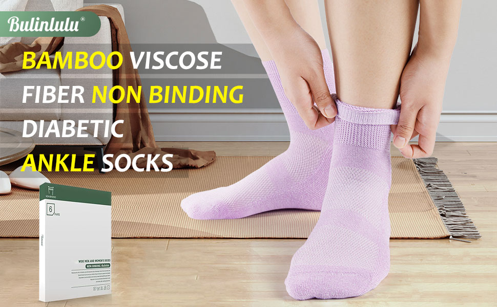 bamboo viscose diabetic socks for men women