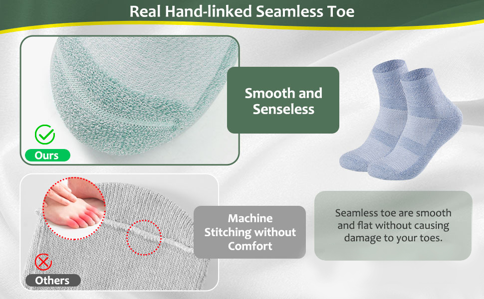 ankle diabetic socks with seamless toe