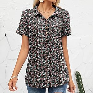 black button down fashion t shirt