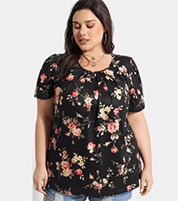 plus size boho top