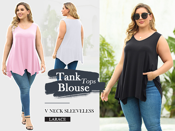 Plus Size Tanks Tops