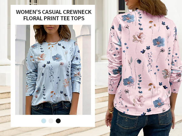 floral tops for women