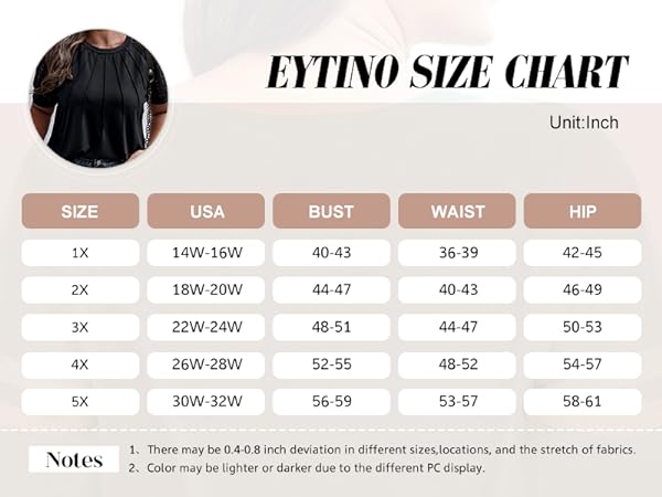 Eytino plus size tops for women plus size blouse