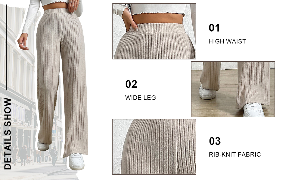 ribbed pants for women