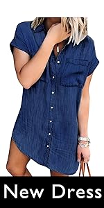 Button Down Jean Dress