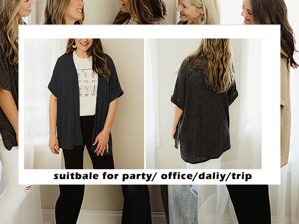 black cardigan for women lightweight