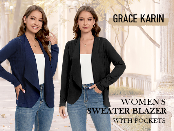 Women Cardigan Blazer