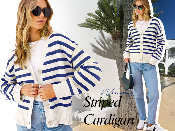 Womens Striped Sweater