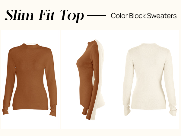 Sexy Long-Sleeve Knit Shirts for Women