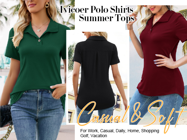 polo shirts for women