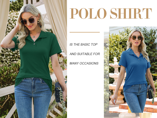 polo shirts for women