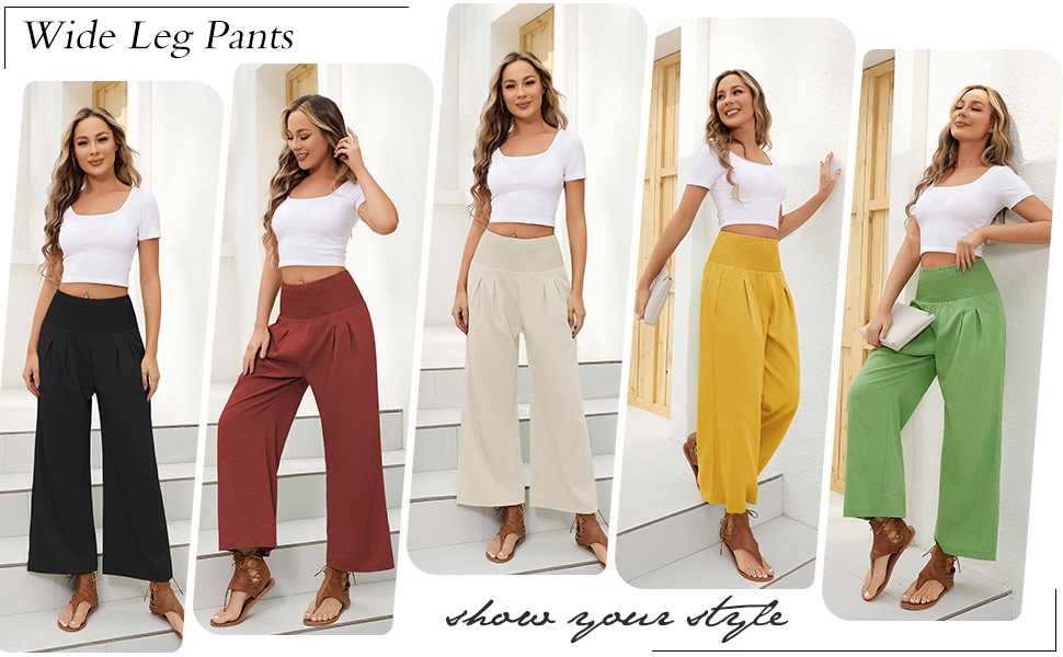 Women''s Harem Pants, High Waist Yoga Boho Trousers