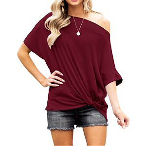 off one shoulder tops dolman sleeve tops women  batwing tops women half shoulder shirts for women 