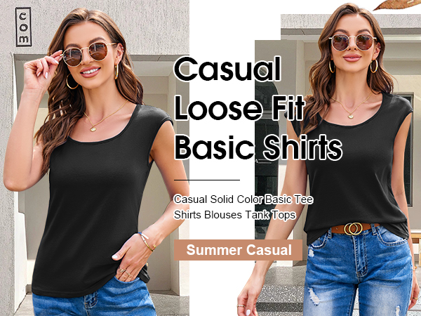 Casual Solid Color Basic Tee