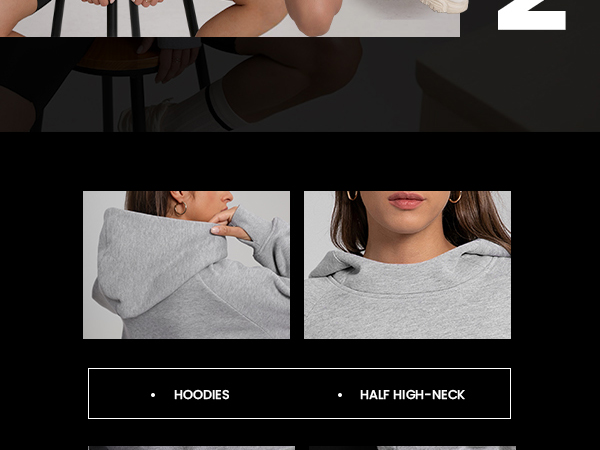  Womens Cropped Hoodies