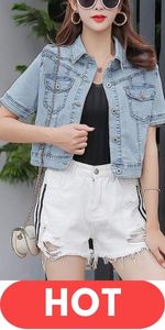 short sleeve denim jacket