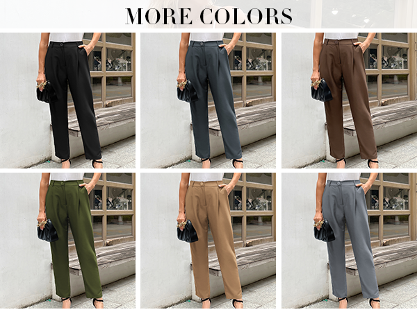 grace karin women dress pants straight legs pants